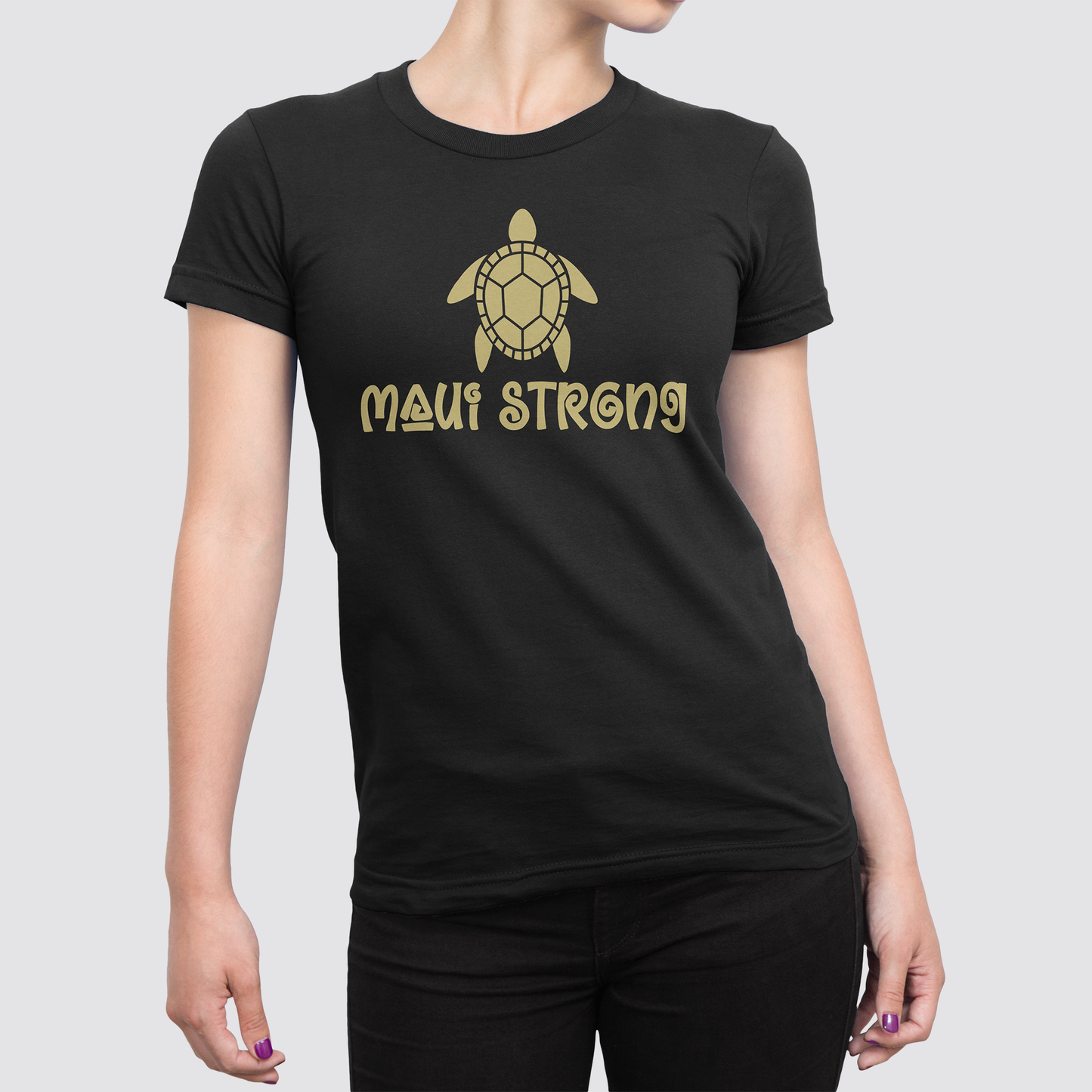 Maui Strong Honu T-Shirt (Women’s 100% Cotton)