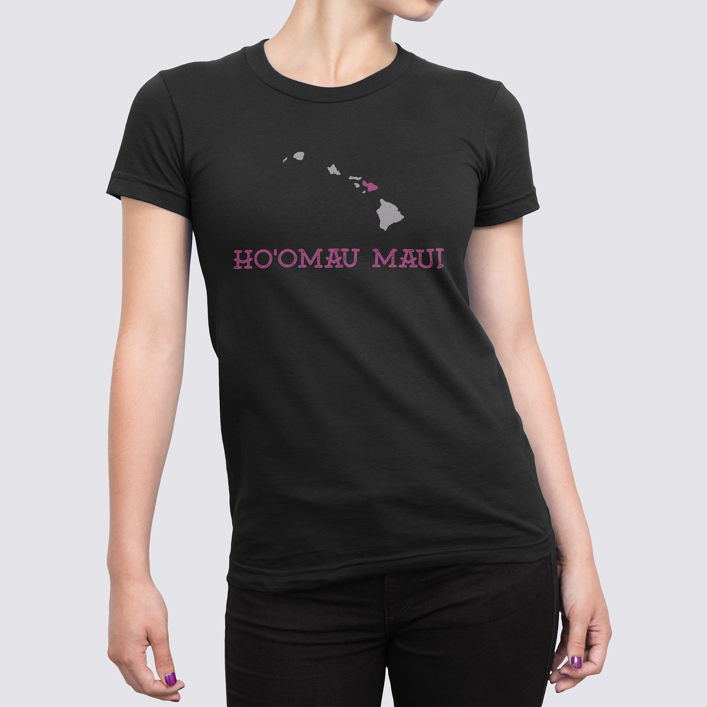 Ho'omau Maui Fitted T-Shirt (Women's 100% Cotton)