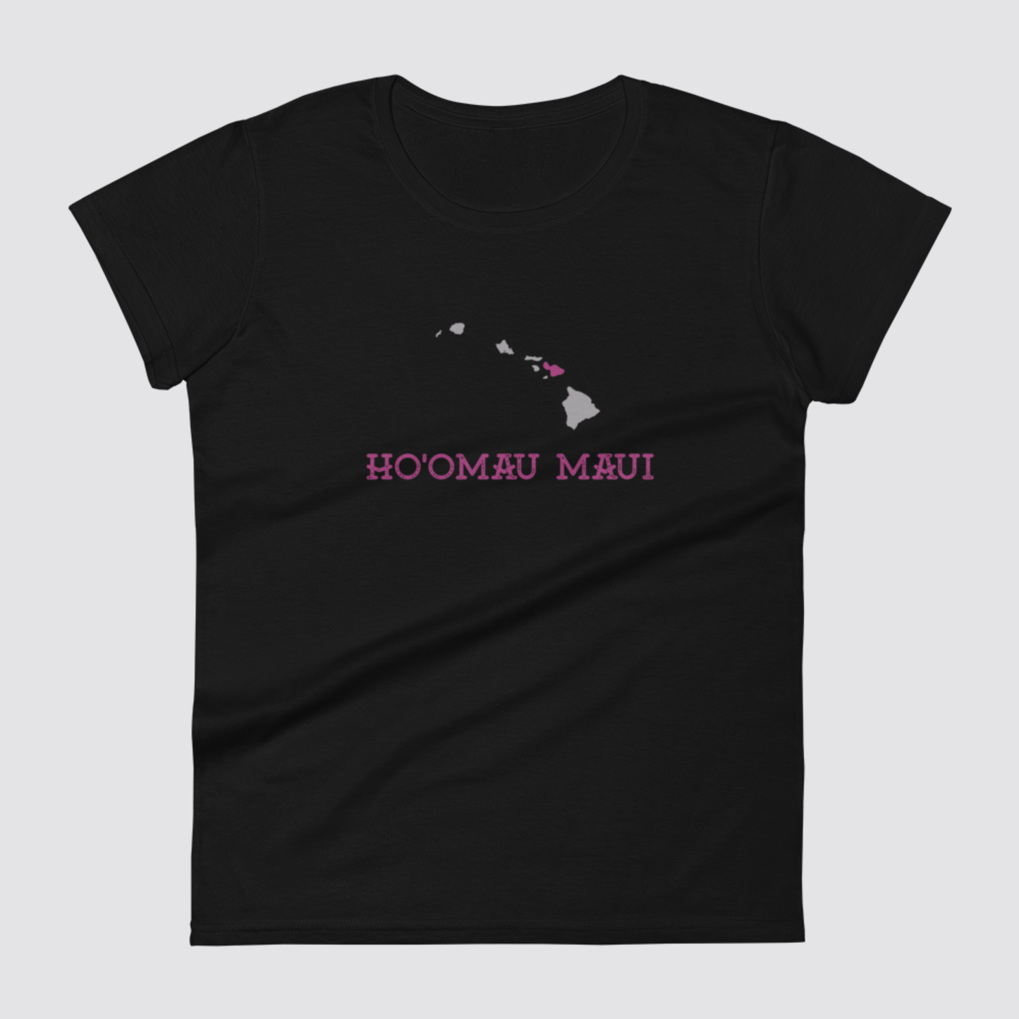 Ho'omau Maui Fitted T-Shirt (Women's 100% Cotton)